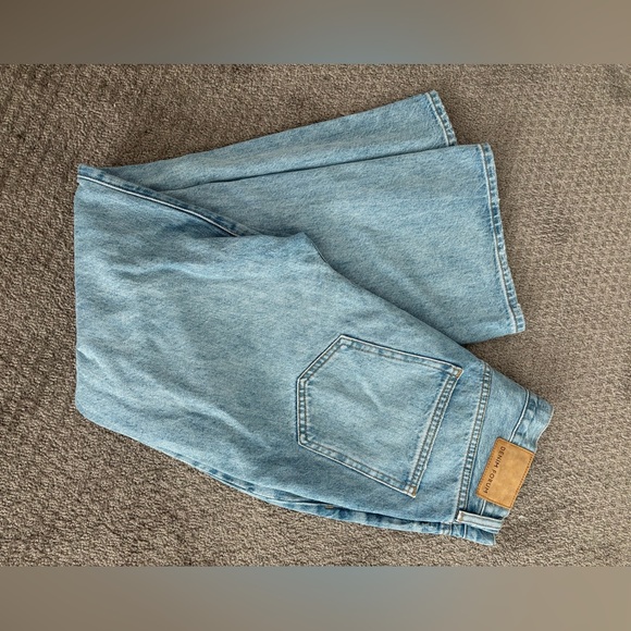 Denim Forum Farrah high rise wide leg light wash size 27 - Picture 2 of 8